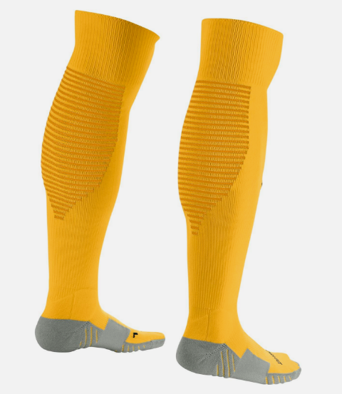 gold nike soccer socks